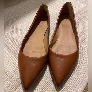Frye Leather Ballet Flats with Pointed Toe